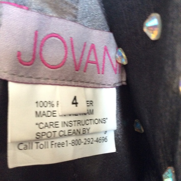 Jovani sparkle mermaid prom dress gunmetal grey - Picture 4 of 4